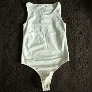 Baby blue Sleeveless Bodysuit